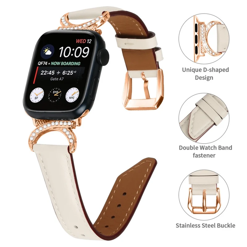 Stark Apple Smartwatch Echtes Leder Universell Armband