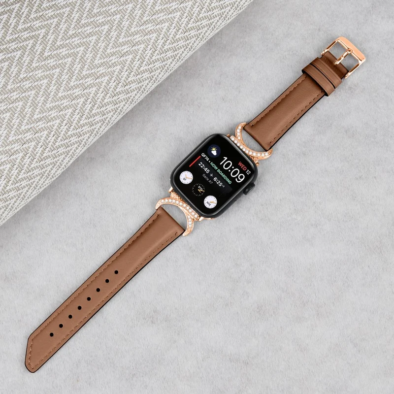 Stark Apple Smartwatch Echtes Leder Universell Armband