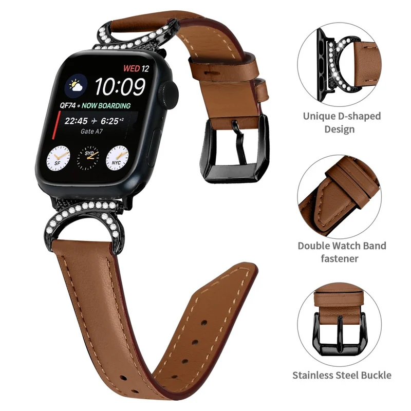 Sehr Gut Apple Smartwatch Echtes Leder Universell Armband