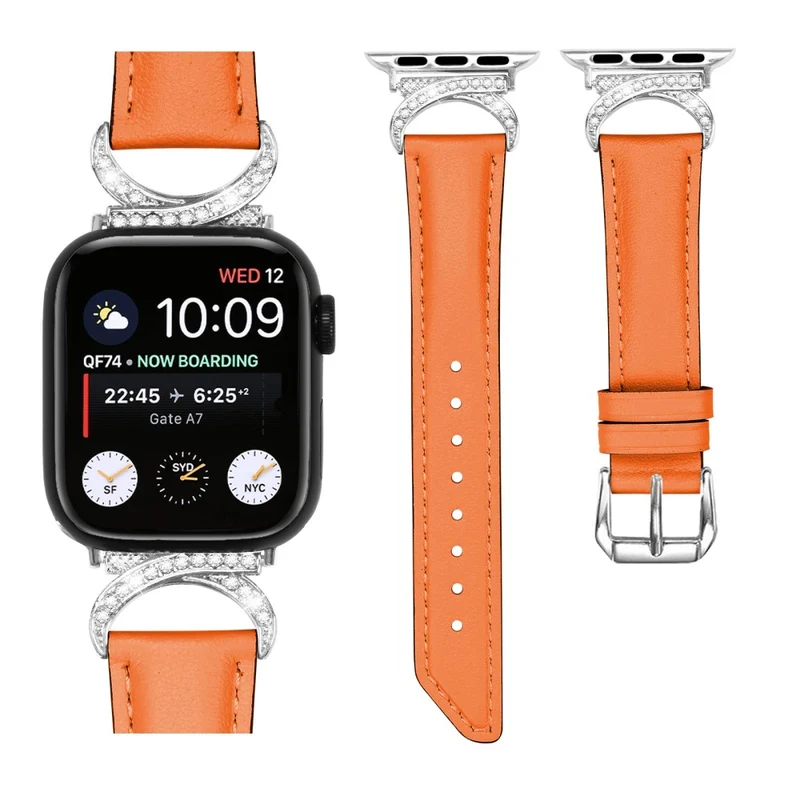 Super Cool Apple Smartwatch Echtes Leder Universell Armband