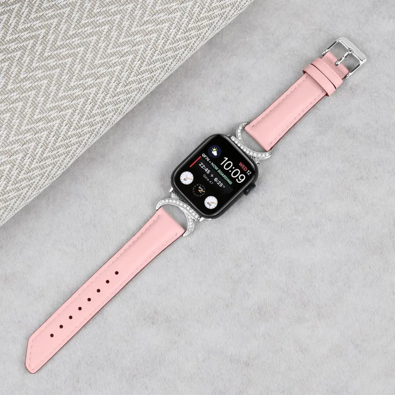 Super Cool Apple Smartwatch Echtes Leder Universell Armband