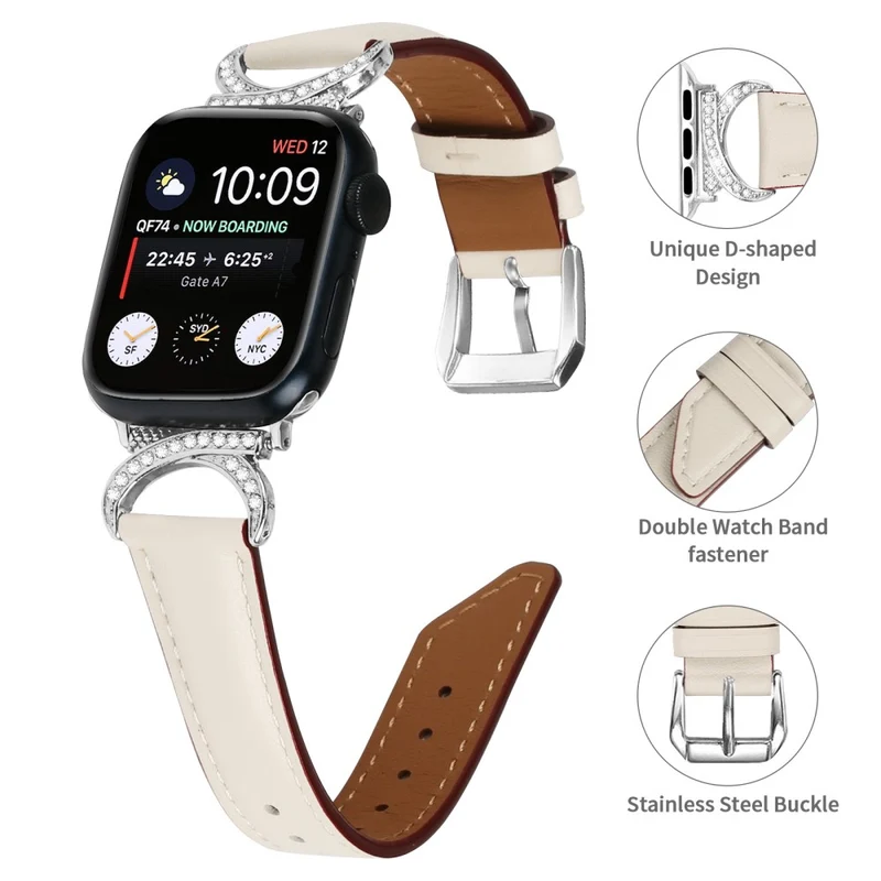 Super Cool Apple Smartwatch Echtes Leder Universell Armband