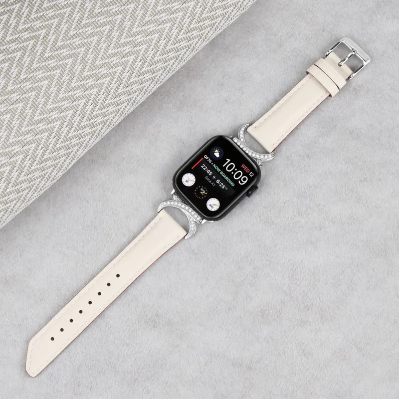 Super Cool Apple Smartwatch Echtes Leder Universell Armband