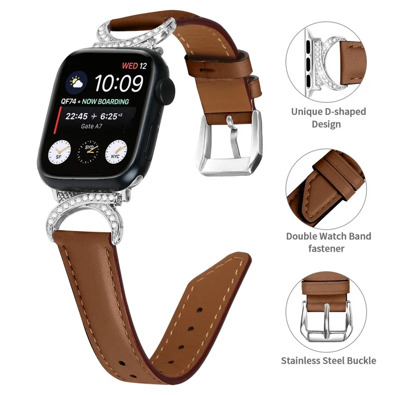 Super Cool Apple Smartwatch Echtes Leder Universell Armband