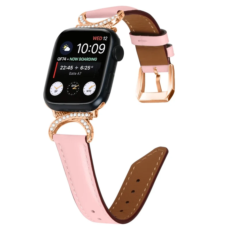 Klassisch Apple Smartwatch Echtes Leder Universell Armband
