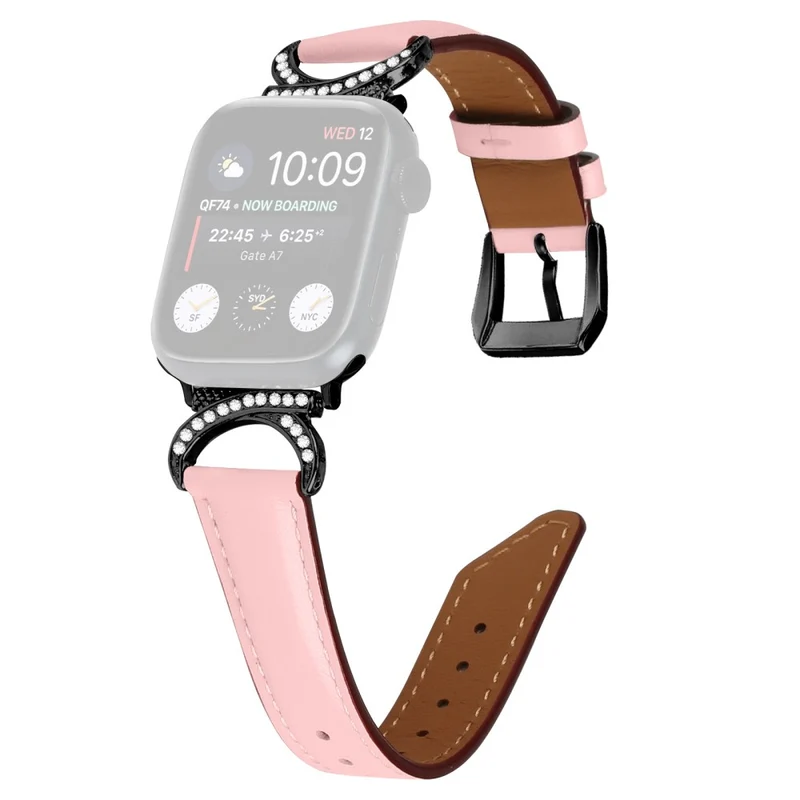 Bequem Apple Smartwatch Echtes Leder Universell Armband