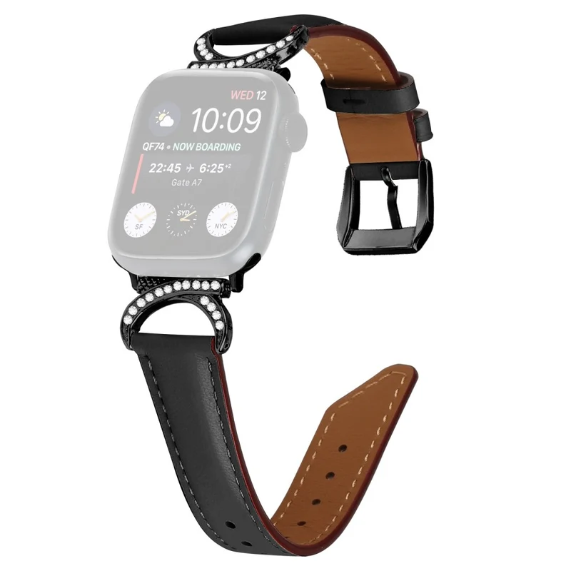 Bequem Apple Smartwatch Echtes Leder Universell Armband