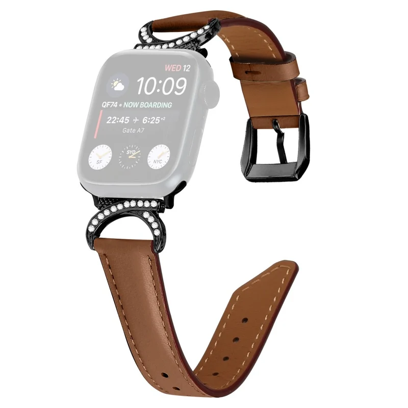 Bequem Apple Smartwatch Echtes Leder Universell Armband