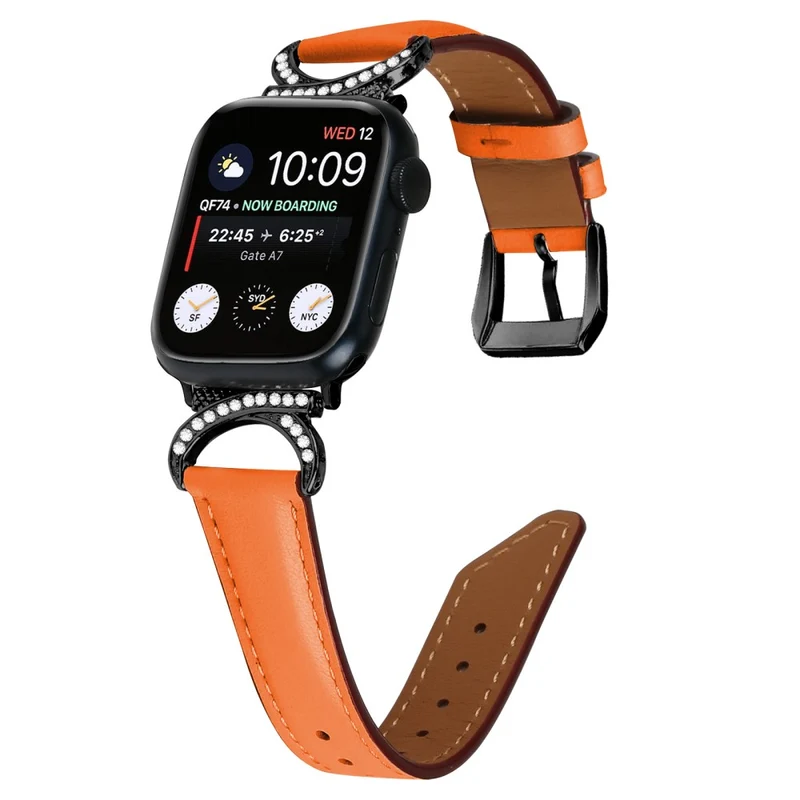 Bequem Apple Smartwatch Echtes Leder Universell Armband