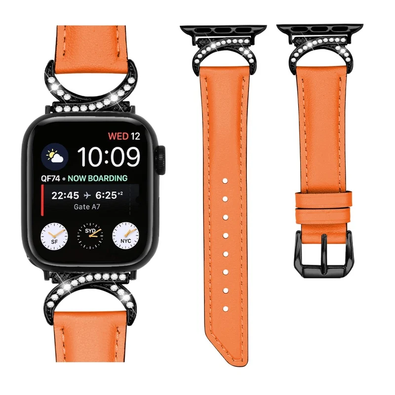 Bequem Apple Smartwatch Echtes Leder Universell Armband