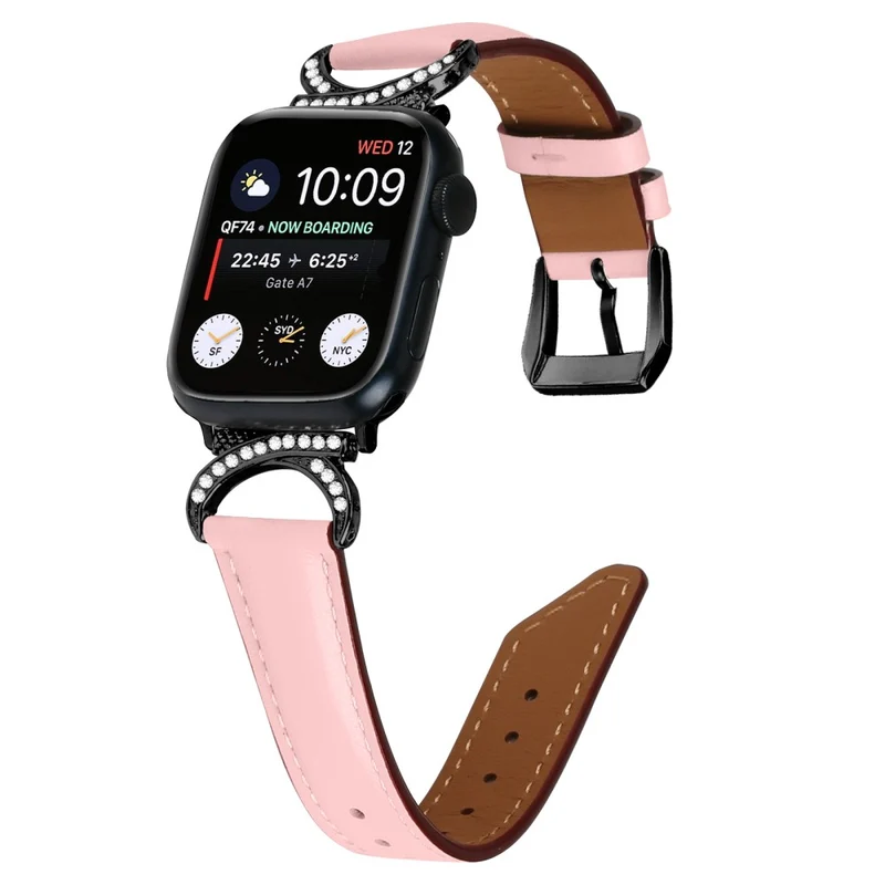 Bequem Apple Smartwatch Echtes Leder Universell Armband