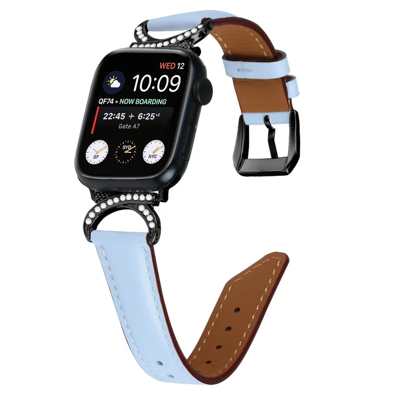 Bequem Apple Smartwatch Echtes Leder Universell Armband