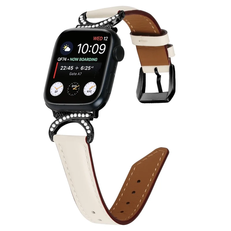 Bequem Apple Smartwatch Echtes Leder Universell Armband