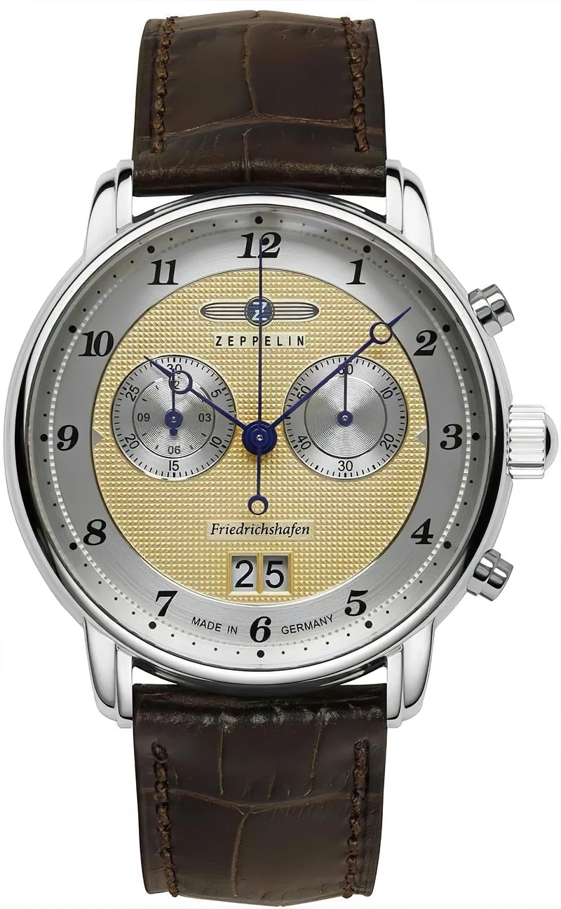 Zeppelin Friedrichshafen 8584-5 Herrenuhr • Historisches Luftfahrt-Design • Made in Germany