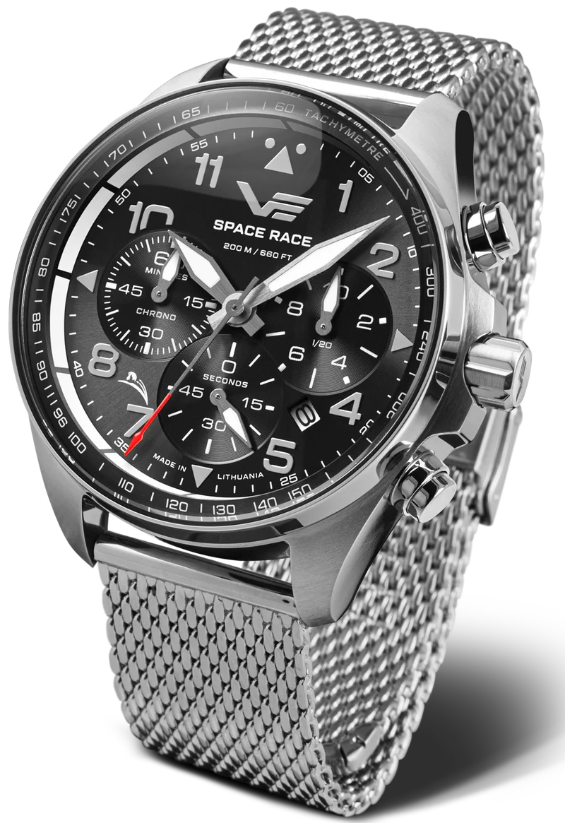 Vostok Europe Space Race 6S20-325A741B Herrenuhr • 20 ATM Wasserdicht • K1 Sicherheitsglas