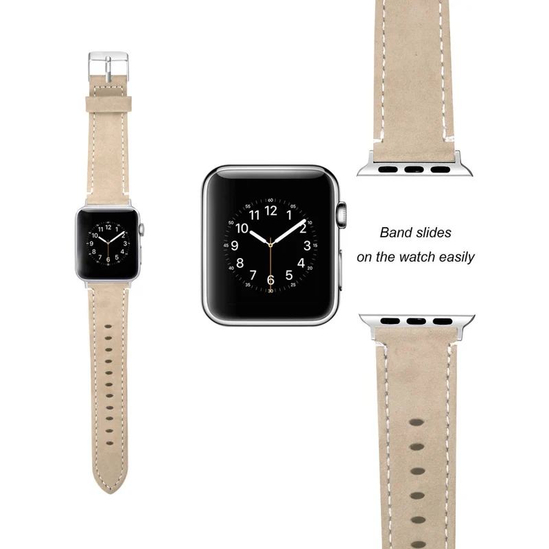 Apple Watch Ultra Genuine leather strap with starlight cover