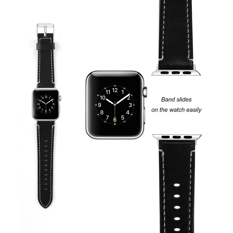 Apple Watch Ultra Genuine leather strap with transparent cover
