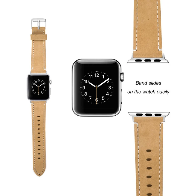 Apple Watch Ultra Genuine leather strap with transparent cover