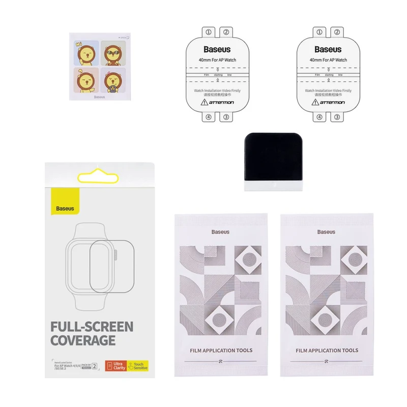 2Pcs BASEUS Apple Watch Series 8 (45mm) screen protector