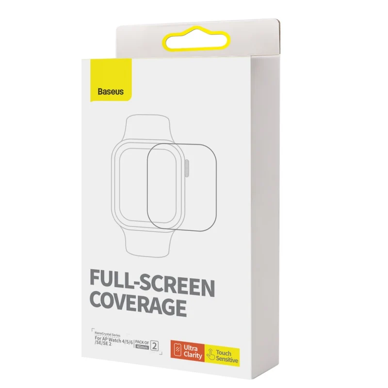 2Pcs BASEUS Apple Watch SE 2022 (44mm) screen protector