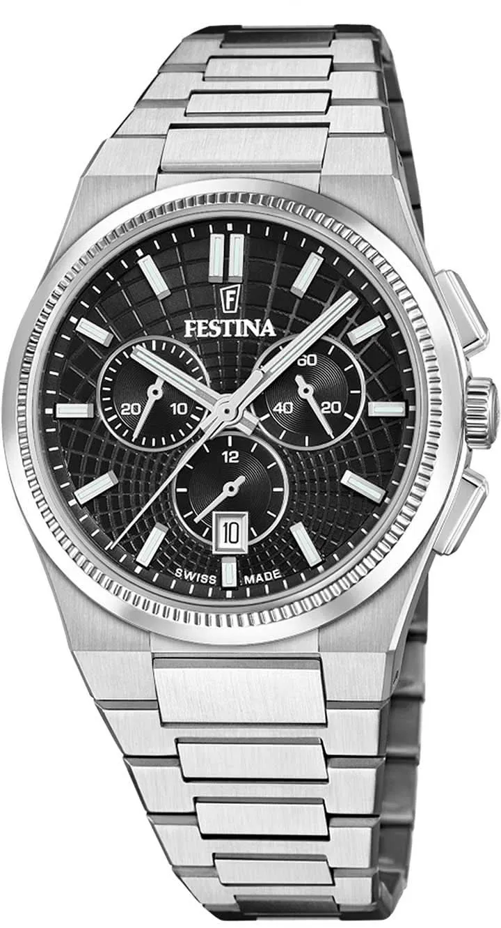 Festina Swiss Made F20059/4 Herrenuhr • Saphirglas • 10 ATM