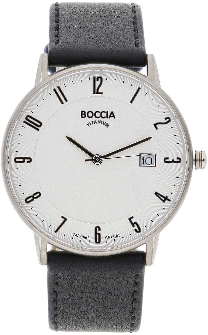 Boccia 3607-04 Herrenuhr - Reintitan - Saphirglas