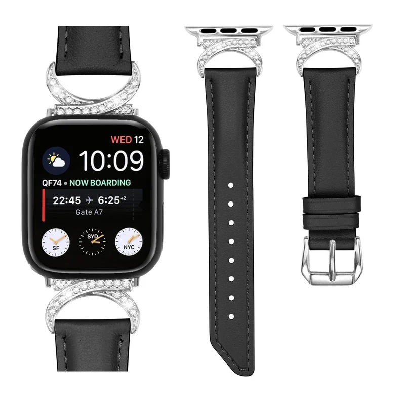 Super Süß Apple Smartwatch Echtes Leder Universell Armband