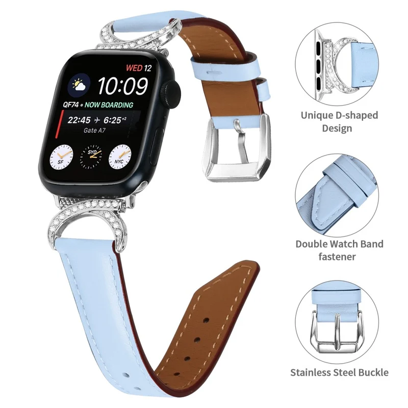 Super Süß Apple Smartwatch Echtes Leder Universell Armband