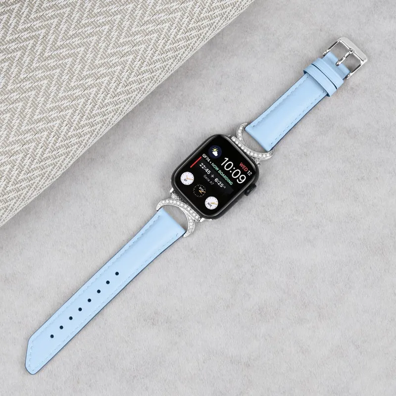 Super Süß Apple Smartwatch Echtes Leder Universell Armband