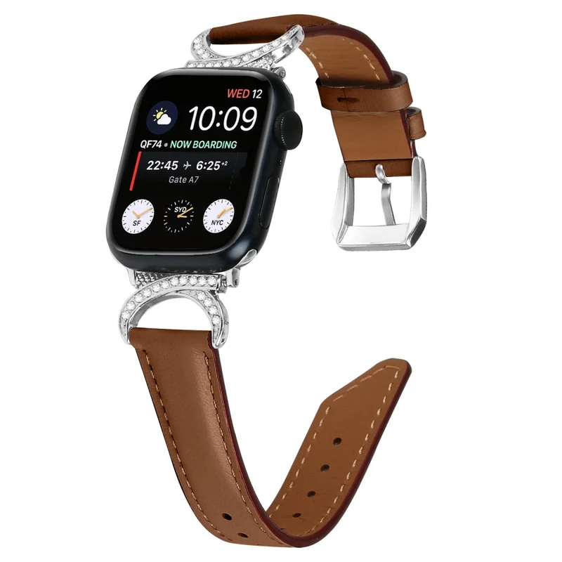 Super Süß Apple Smartwatch Echtes Leder Universell Armband