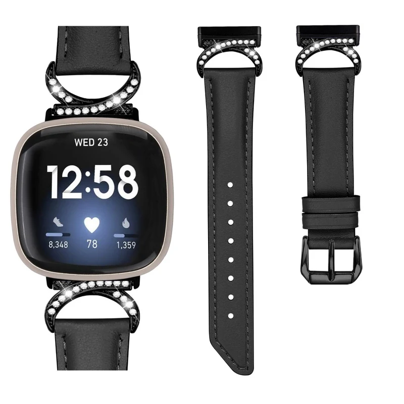 Bequem Fitbit Smartwatch Kunstleder Universell Armband