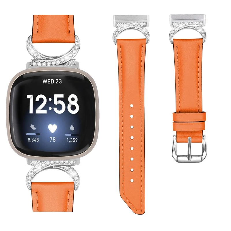 Klassisch Fitbit Smartwatch Kunstleder Universell Armband
