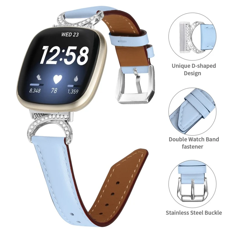 Klassisch Fitbit Smartwatch Kunstleder Universell Armband