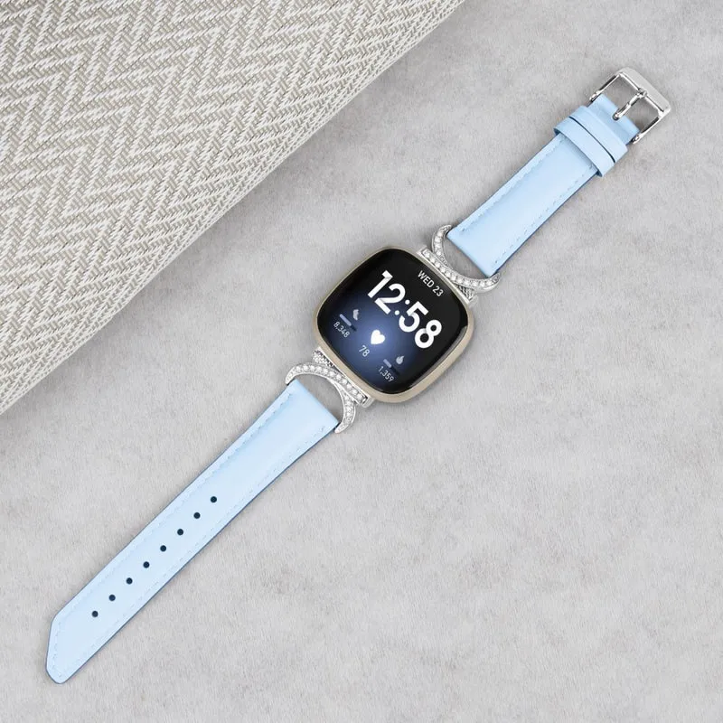 Klassisch Fitbit Smartwatch Kunstleder Universell Armband