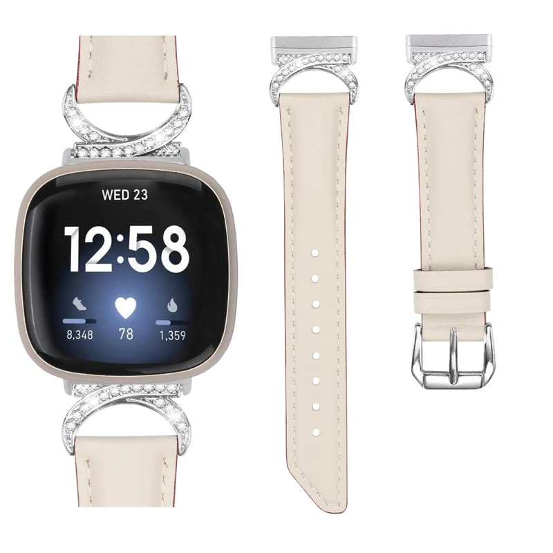Klassisch Fitbit Smartwatch Kunstleder Universell Armband