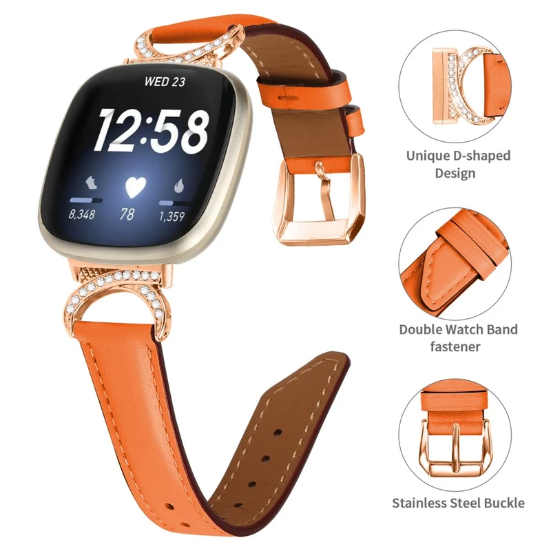 Exquisit Fitbit Smartwatch Kunstleder Universell Armband