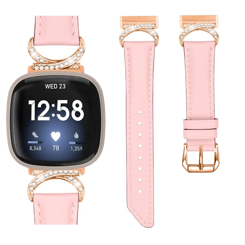 Exquisit Fitbit Smartwatch Kunstleder Universell Armband