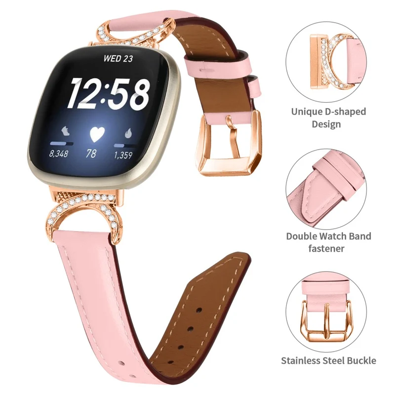Exquisit Fitbit Smartwatch Kunstleder Universell Armband