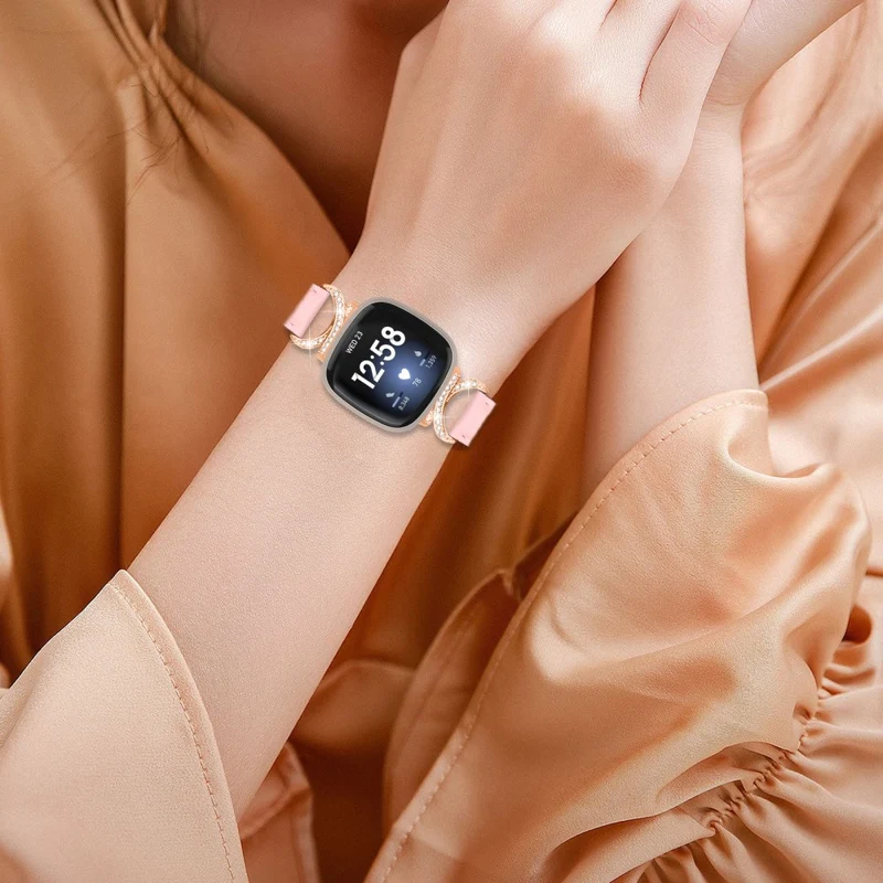 Exquisit Fitbit Smartwatch Kunstleder Universell Armband