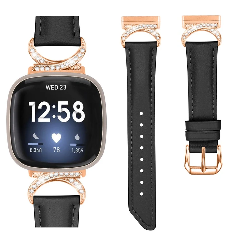 Exquisit Fitbit Smartwatch Kunstleder Universell Armband