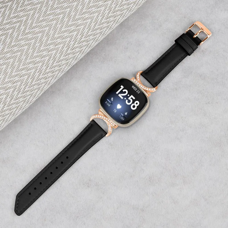 Exquisit Fitbit Smartwatch Kunstleder Universell Armband