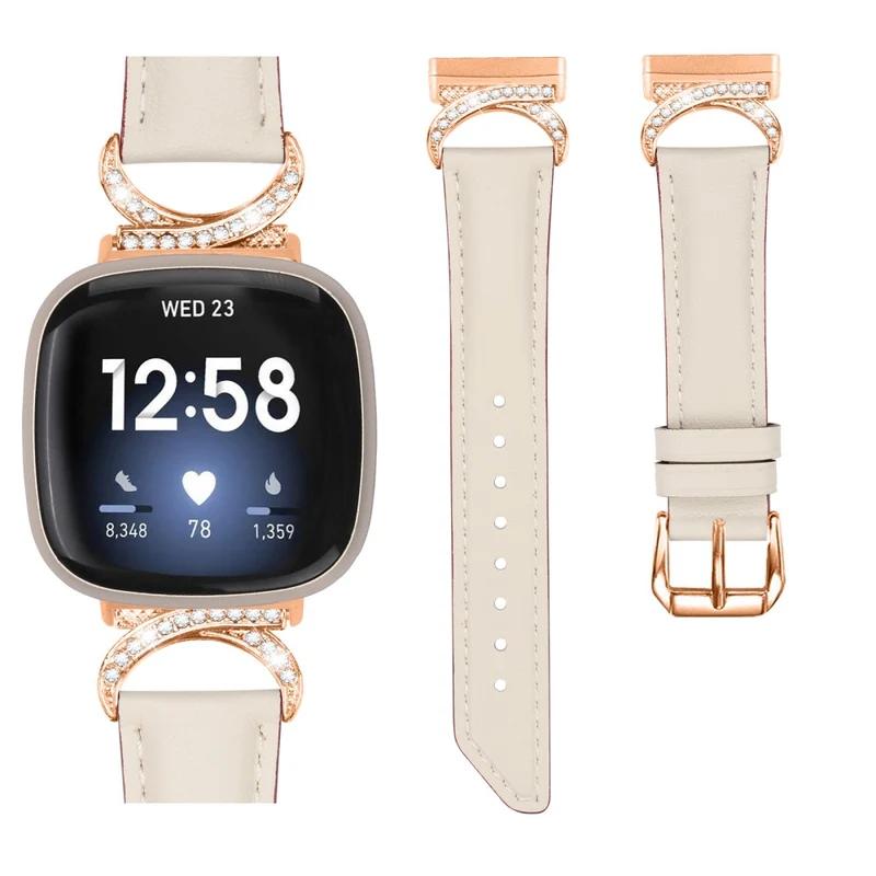 Exquisit Fitbit Smartwatch Kunstleder Universell Armband