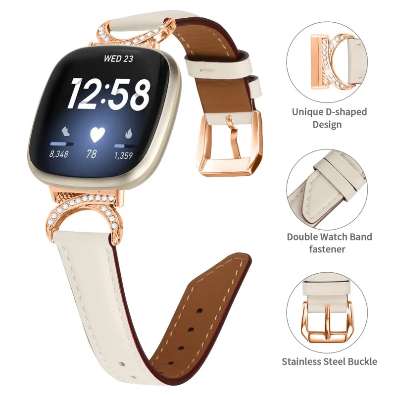 Exquisit Fitbit Smartwatch Kunstleder Universell Armband