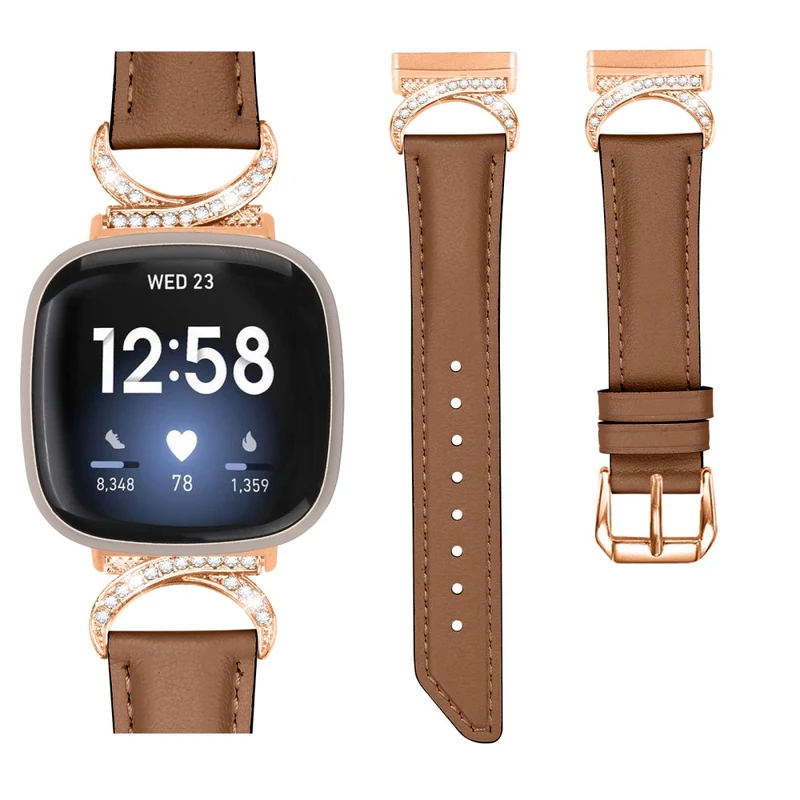Exquisit Fitbit Smartwatch Kunstleder Universell Armband