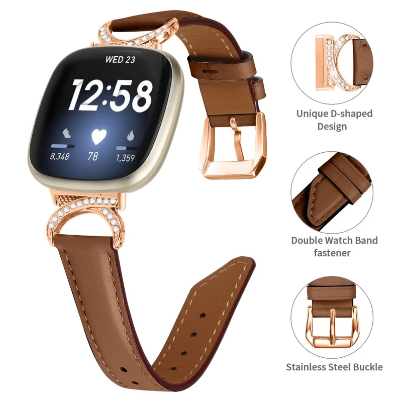 Exquisit Fitbit Smartwatch Kunstleder Universell Armband