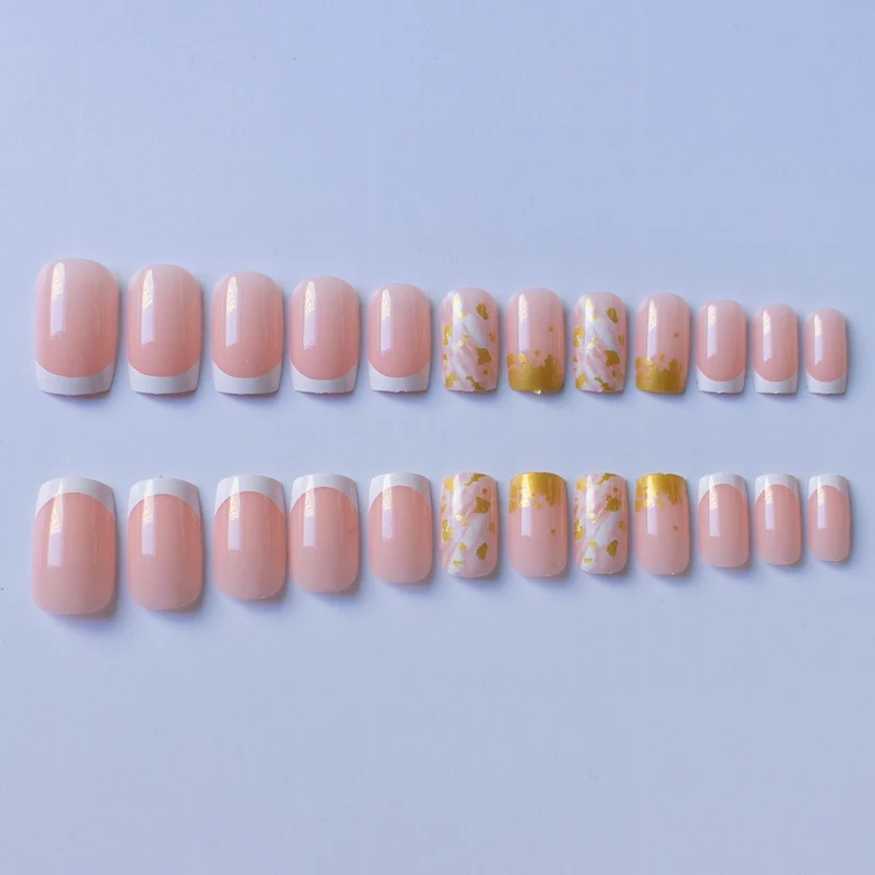 Luxus Goldblatt Nagelkunst Set