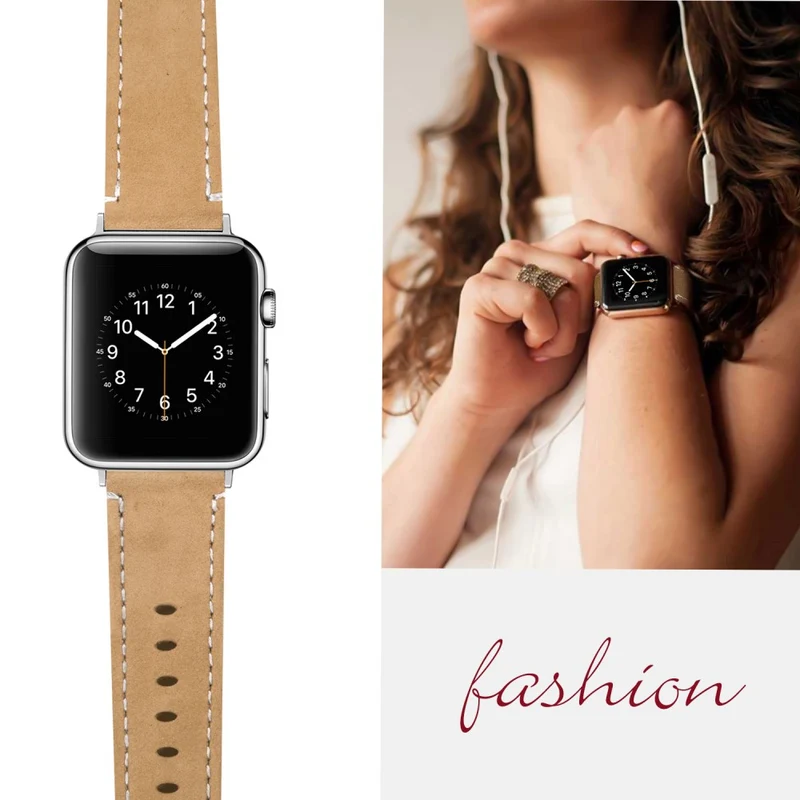 Apple Watch Ultra Genuine leather strap with black cover