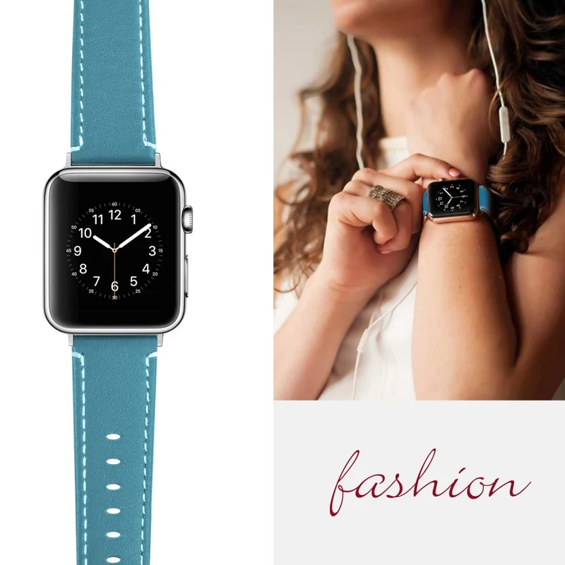 Apple Watch Ultra Genuine leather strap with black cover