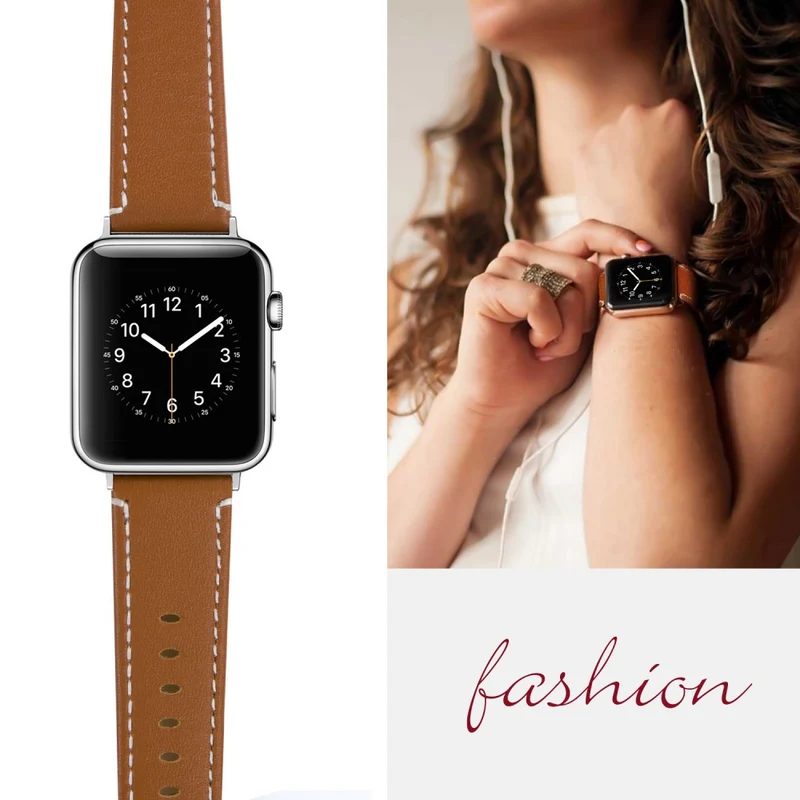 Apple Watch Ultra Genuine leather strap with black cover