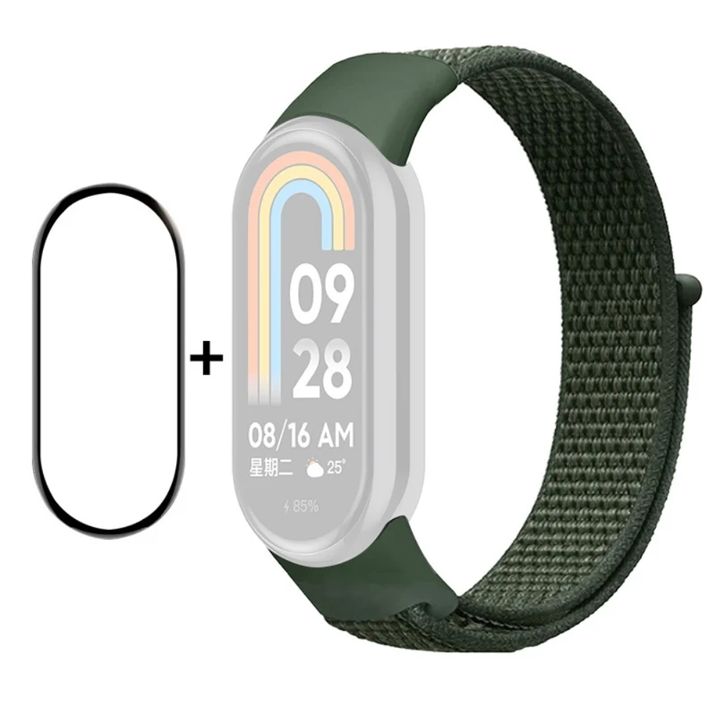 HAT PRINCE Xiaomi Smart Band 8 nylon strap with screen protector